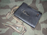 German Pebbled Map Case With Good Webbing Strap