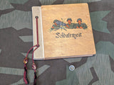 Empty Photo Album Soldatenzeit Hand Painted Wood Cover 9 Battr. Regt.257