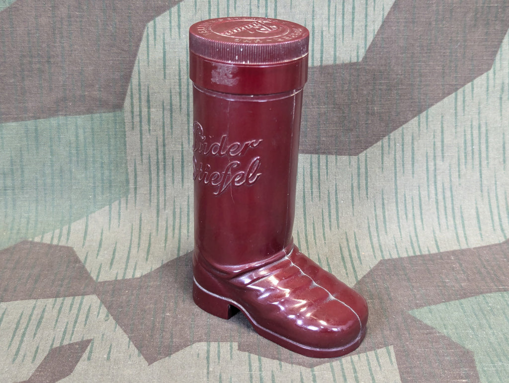 Puder Stiefel Bakelite Boot Powder Container Pudan