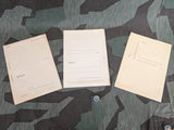 Set of 3 Feldpost Letter Papers