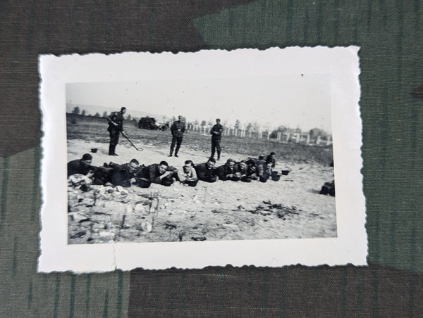 Photo of German Soldiers Practicing Mine Clearing