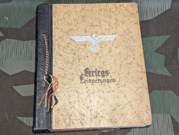 Wehrmacht Kriegs Erinnerungen Photo Album EMPTY
