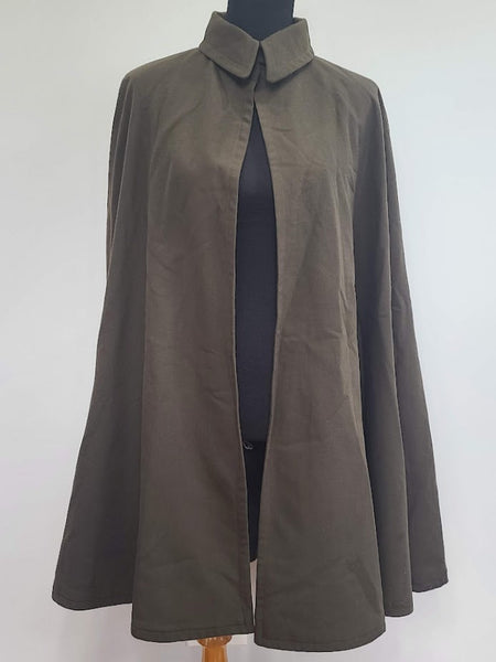 WWII OD Army Nurse Women's Uniform Cape (Large)
