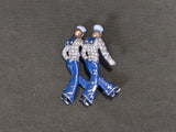 Rhinestone Navy Sailor Pin
