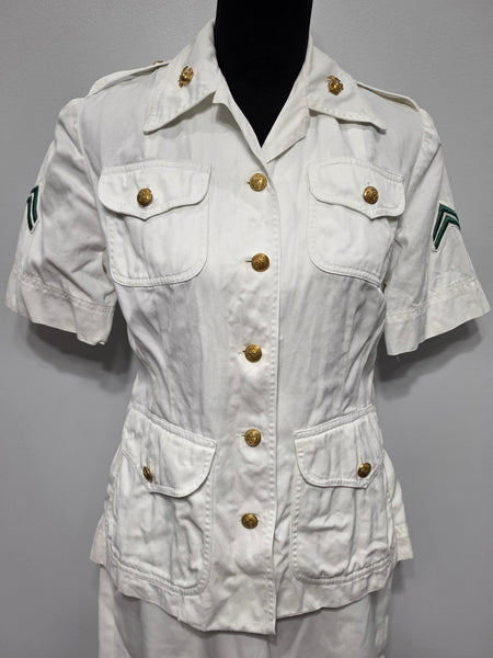 WWII USMCWR Women's Marine Corps White Summer Jacket Uniform