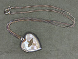 WWII US Army Air Corps Heart Locket Necklace Sweetheart
