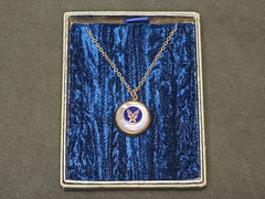 WWII US Army Air Corps Sweetheart Locket Necklace in Box