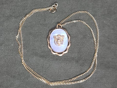 WWII US Army Sweetheart Locket Necklace Pr. St. Co. Providence Stock Company