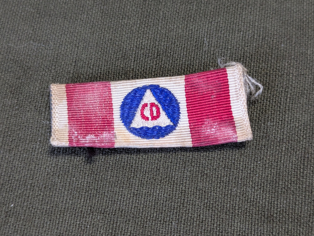 Civil Defense Service Ribbon Bar Pin