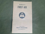 First Aid Civilian Defense Book 1941