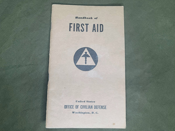 First Aid Civilian Defense Book 1941