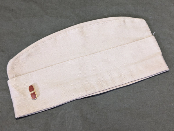 WWII US Khaki Garrison Cap Hat Named to Woman WAC Warrant Officer