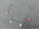 WWII Marine Corps USMC Letter Sweetheart Bracelet