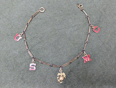 WWII Marine Corps USMC Letter Sweetheart Bracelet