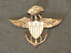 Navy Pilot Celluloid Sweetheart Pin