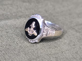 WWII US Navy WAVES Ring (Size 5) Jostens 10K Sterling