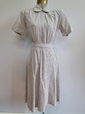 WWII US Navy WAVES Seersucker Women's Working Uniform Dress