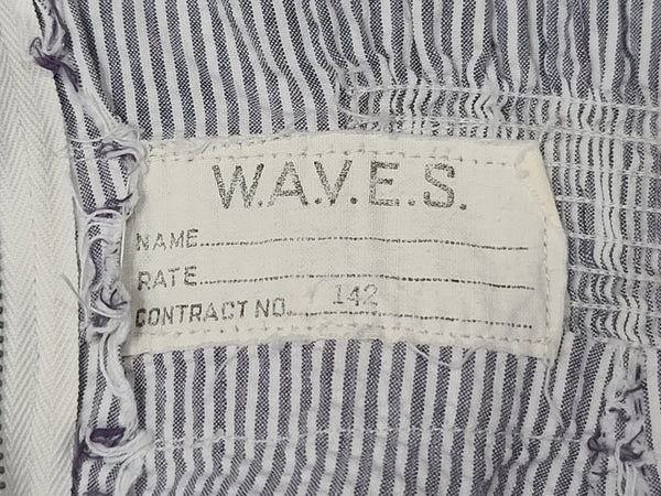 WAVES Seersucker Working Uniform Dress (as-is) <br> (B-36" W-24" H-33")