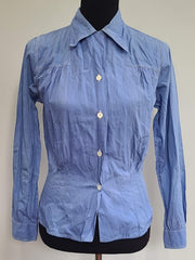 WWII US Navy WAVES Women's Reserve Blue Uniform Blouse Shirt