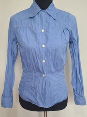 WAVES Reserve Blue Blouse <br> (36" bust)