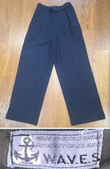 Navy WAVES Trousers <br> (W-26" H-38")