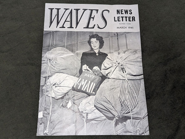 WWII US Navy Women's WAVES Newsletter March 1945
