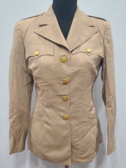 WWII US Women's Army Corps Khaki WAC Uniform Jacket 14R