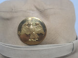 WAAC Khaki Hobby Hat Size 21 with Walking Eagle Emblem