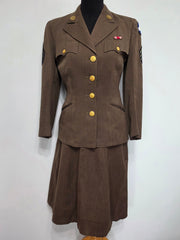 WWII WAC Enlisted Uniform Set Jacket and Skirt Women's Army Corps