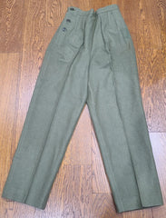 Vintage WWII WAC Women's Army Nurse Uniform Wool Trouser Liner Size 12R