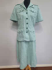 Marine Corps Seersucker Uniform: Jacket & Skirt <br> (B-41" W-30" H-40")