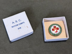 American Red Cross Motor Corps Pin in Original Box