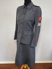 WWII Women's American Red Cross Motor Service Uniform Jacket & Skirt