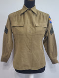 Women's WAC OD Wool Blouse (Air Corps Patch) <br> (40" Bust)