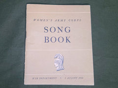 Original WWII Women's Army Corps WAC Song Book