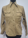 WWII Women's Army Nurse or WAC OD Wool Uniform Blouse Shirtwaist Shirt