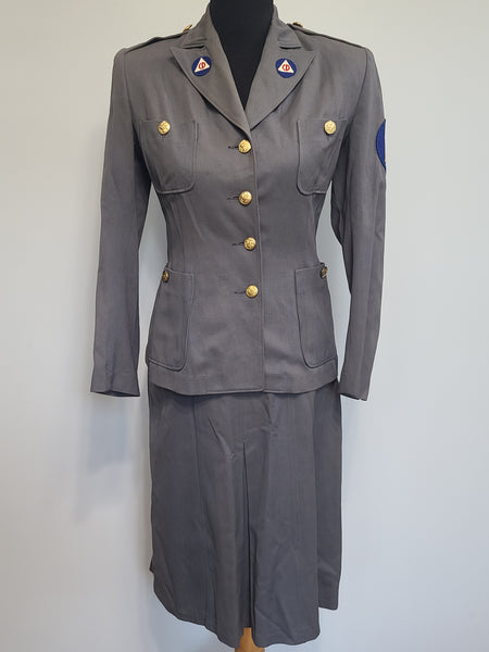 Women's Civil Defense Jacket & Skirt <br> (B-36" W-26" H-35")