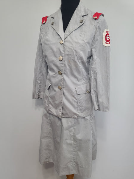 Cadet Nurse Uniform Jacket & Skirt <br> (B-35" W-26" H-37")