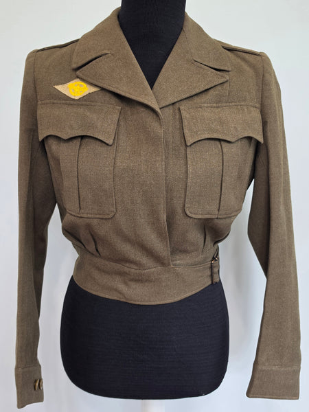Original WWII Women's French / British Made Ike Jacket Uniform