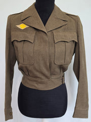 Original WWII Women's French / British Made Ike Jacket Uniform