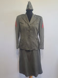 Women's US Marines Uniform: Jacket Skirt and Garrison Cap <br> (B-38" W-29" H-38")
