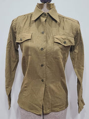 WWII Women's OD Wool Uniform Blouse Shirt