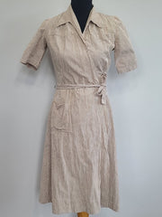 WWII Women's Army Nurse ANC Seersucker Uniform Hospital Dress