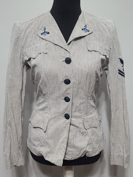 Navy WAVES Seersucker Jacket <br> (36" Bust)