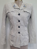 Navy WAVES Seersucker Jacket <br> (B-34" W-26.5")