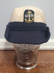 WWII Women's US Navy WAVES Uniform Hat Chief Petty Officer (Size 23)