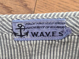 WAVES Seersucker Garrison Cap (Size 22)