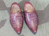 WWI Andenken Lille 1914-16 Tiny Wood Shoes Trench Art