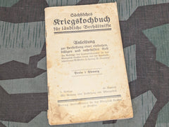 WWI Kriegskochbuch War Cook Book Saxony