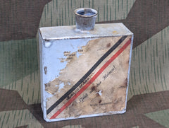 WWI German Enamel Liquor Flask Gruß aus der Heimat!